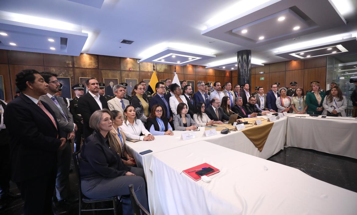 Un grupo de asambleístas de Ecuador.