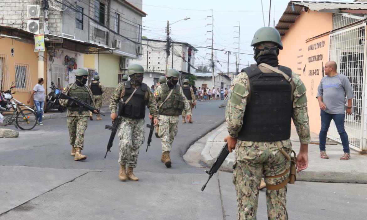 La operación militar fue en la cooperativa Santiago de Roldós, sur de Guayaquil.