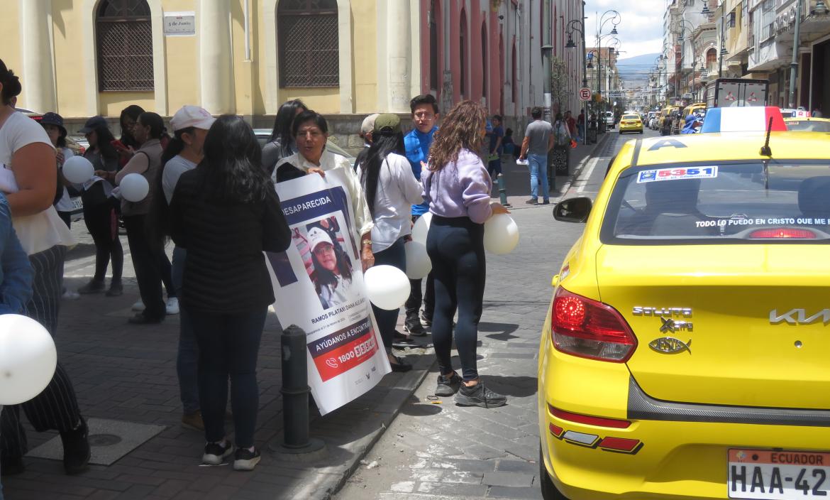 Los familiares realizaron una protesta por la desapareción de Dana Ramos.