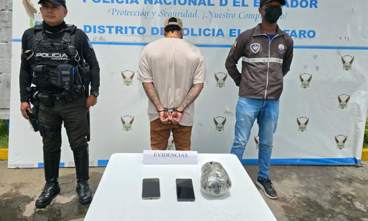 Detenidos - droga - Quito