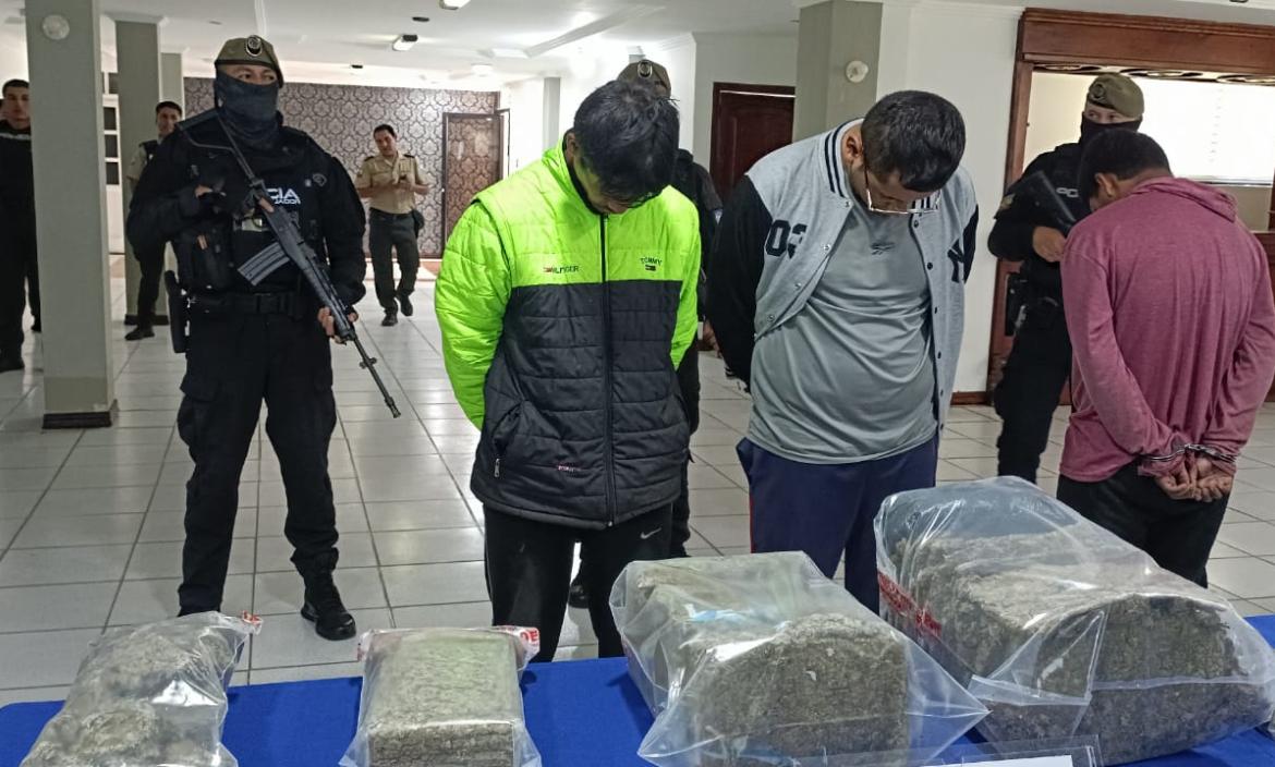 Una red de narcotráfico fue desarticulada en Loja.