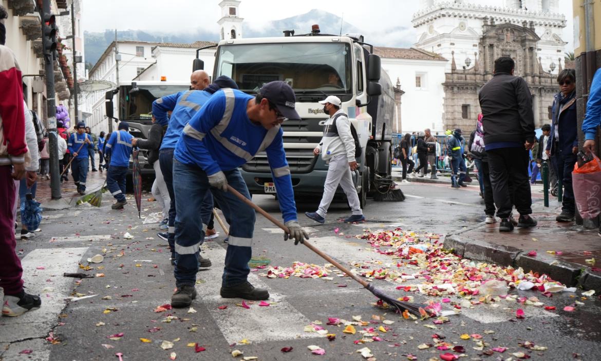 basura en el Centro Histórico de Quito