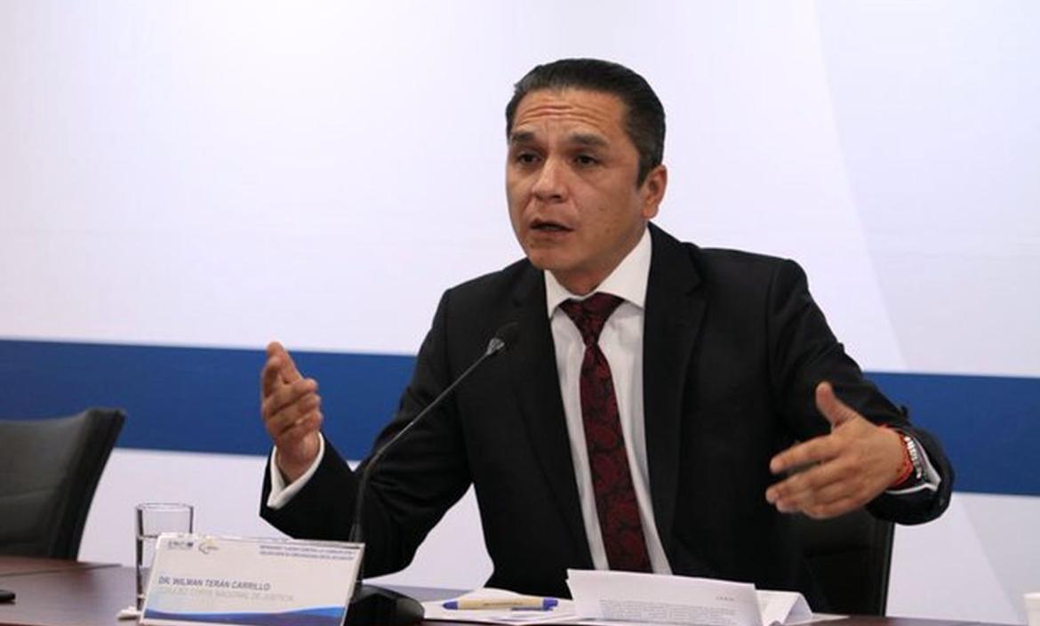 Wilman Terán fue el presidente del Consejo de la Judicatura. Es investigado por su presunta participación en una red que lideraba el narcotraficante Leandro Norero, asesinado el 3 de octubre de 2022.