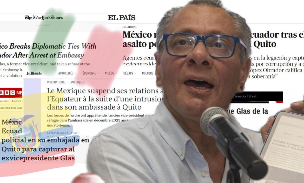 Jorge Glas cubrimiento medios del mudno