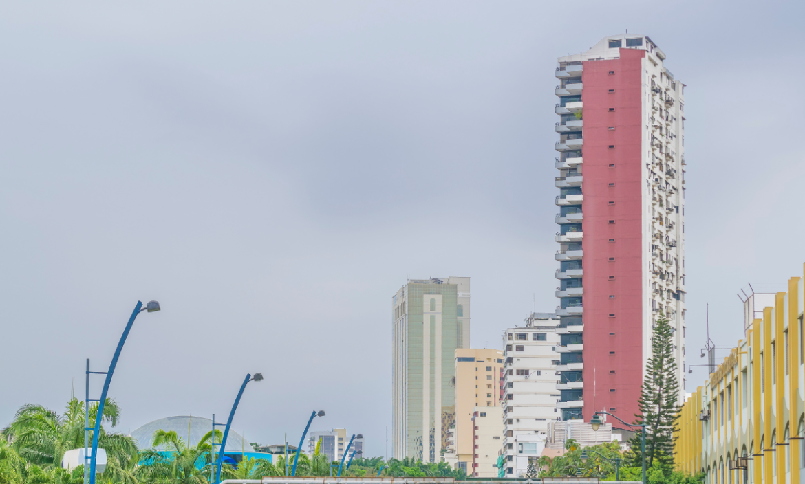 Así luce Guayaquil en un día nublado. ¿Cuál es el clima para hoy?