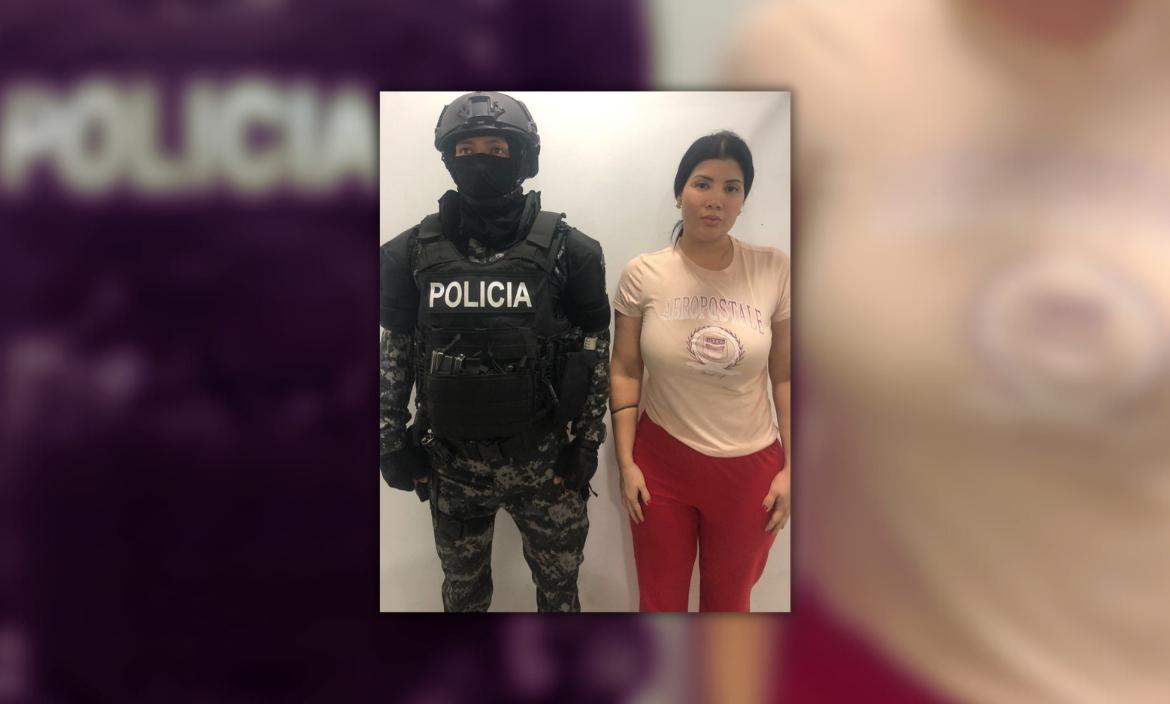 Verónica Narcisa Briones Zambrano fue detenida el jueves 30 de mayo de 2024, en Manta, provincia de Manabí.