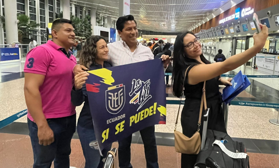 Ecuatorianos viajan hacia la Copa América 2024.