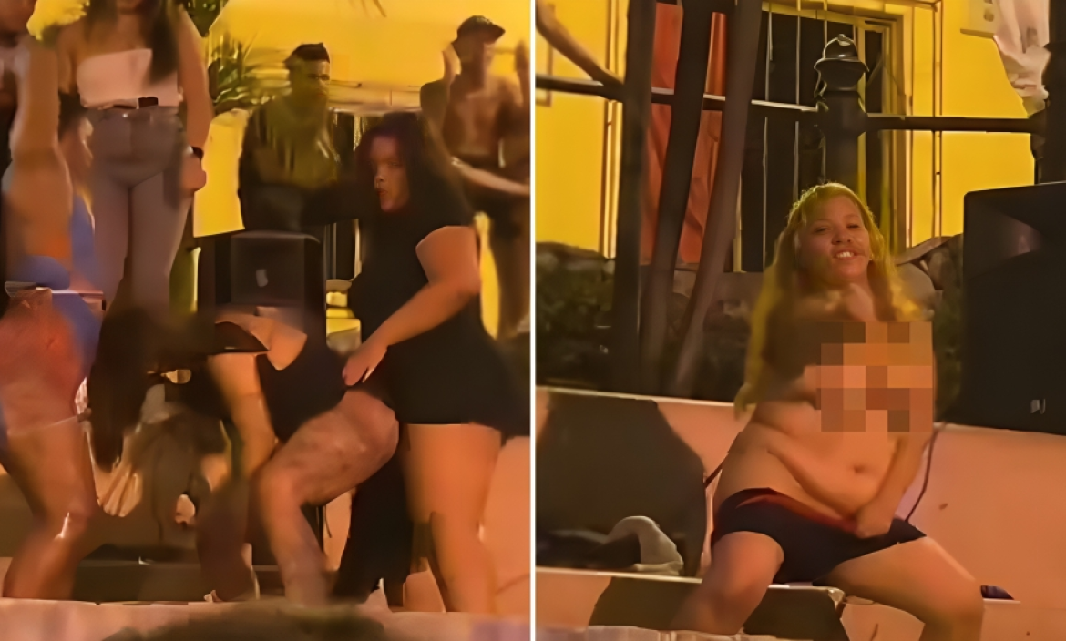 Una mujer bailó desnuda varios segundos en un parque del cerro Santa Ana. El hecho generó reacciones en las autoridades tras las quejas ciudadanas.EXPRESO