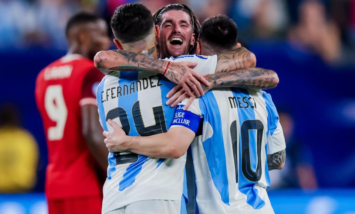 Argentina superó sin inconvenientes a Canadá y jugará la final de Copa América.