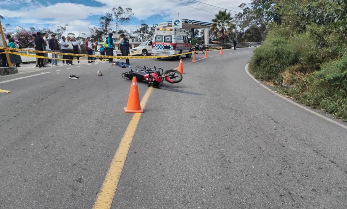 El accidente de trándito se registró en Loja.