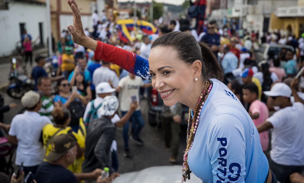 María Corina Machado opositora de Nicolás Maduro en Venezuela.jpg