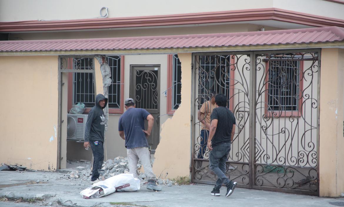 El conductor impactó contra esta vivienda, cercana a su domicilio.