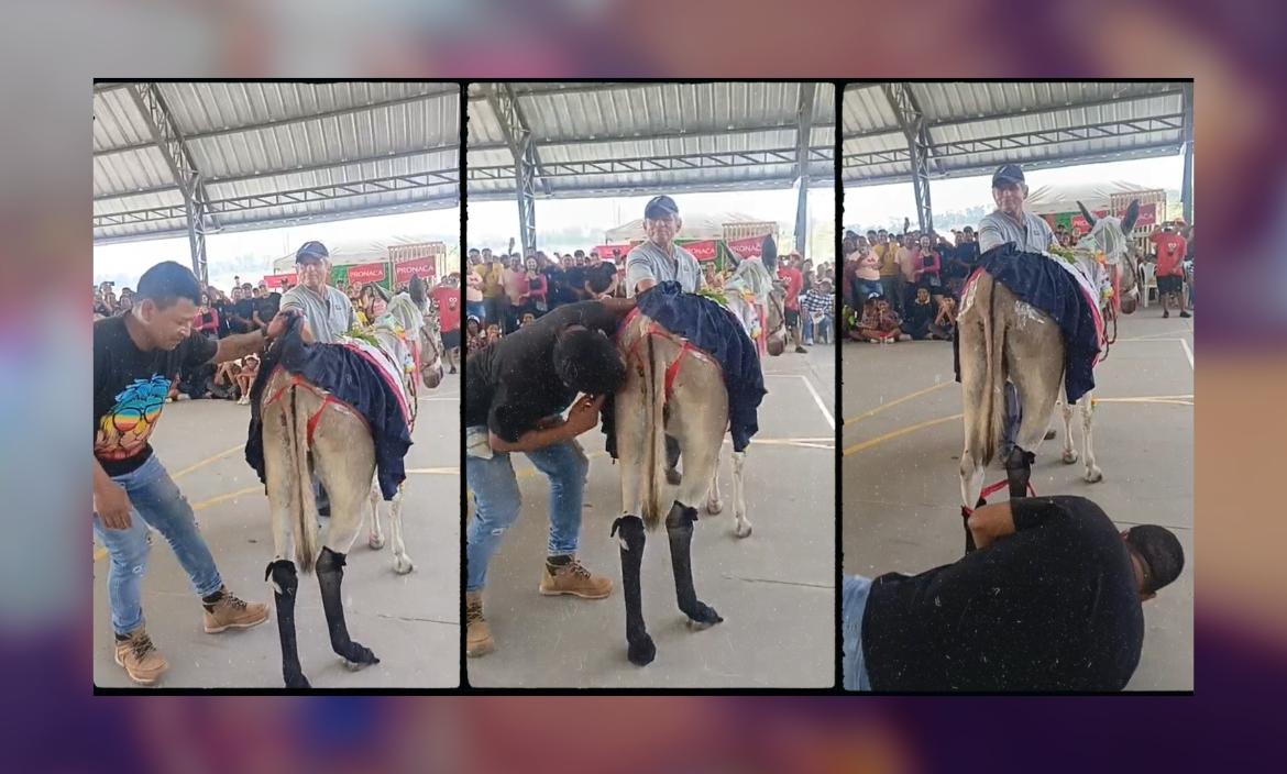 Esto es parte de la secuencia del concurso que llevó a un hombre a ganarse un premio. No tuvo contrincantes.