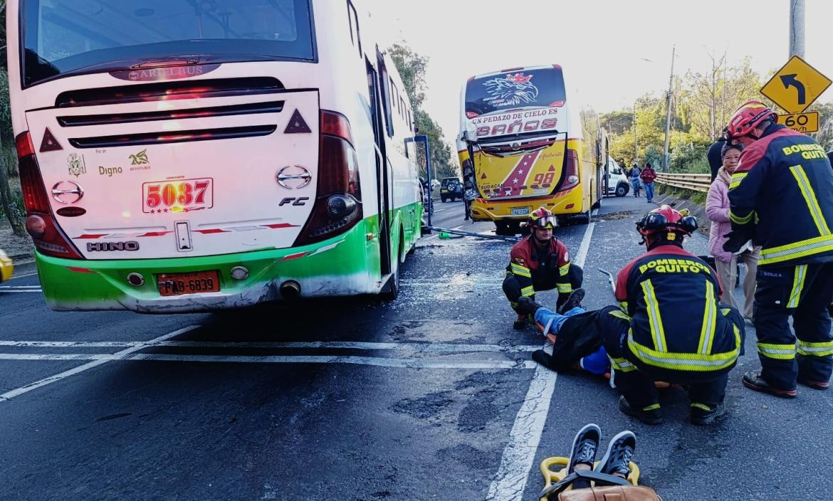 Accidente en la Simón Bolívar