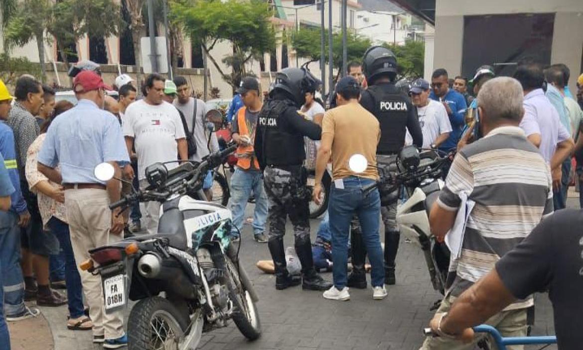 La balacera se registró la tarde de este 30 de julio en Portoviejo.