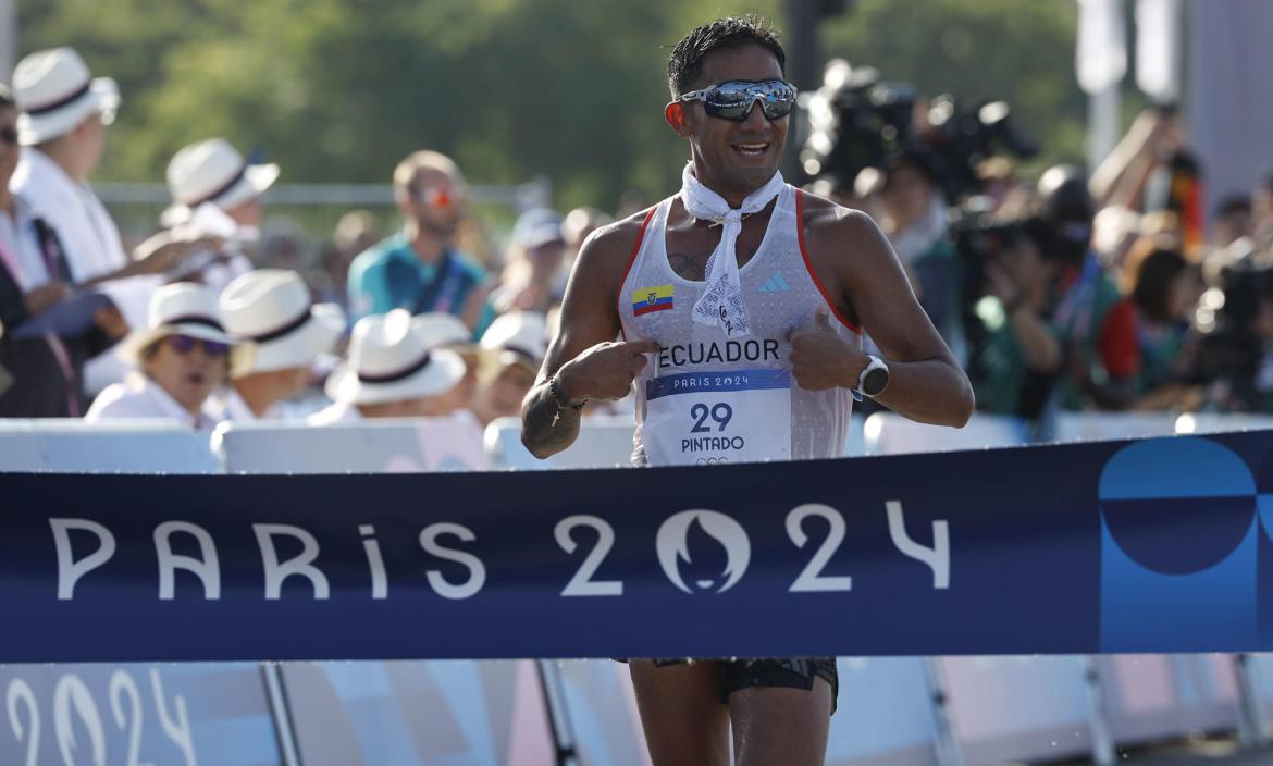 Daniel Pintado se consagró como campeón olímpico de los 20 km marcha en Juegos Olímpicos de París 2024.