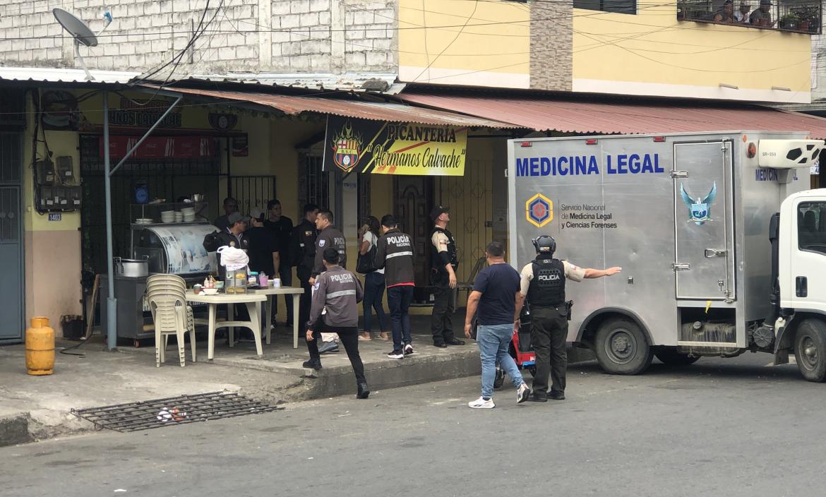 Medicina Legal hizo el levantamiento de los cadáveres, en Babahoyo.