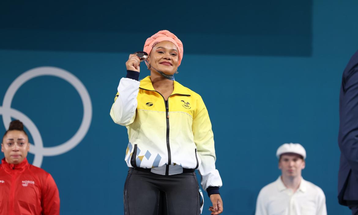 Neisi Dajomes logró el bronce para Ecuador en París 2024.