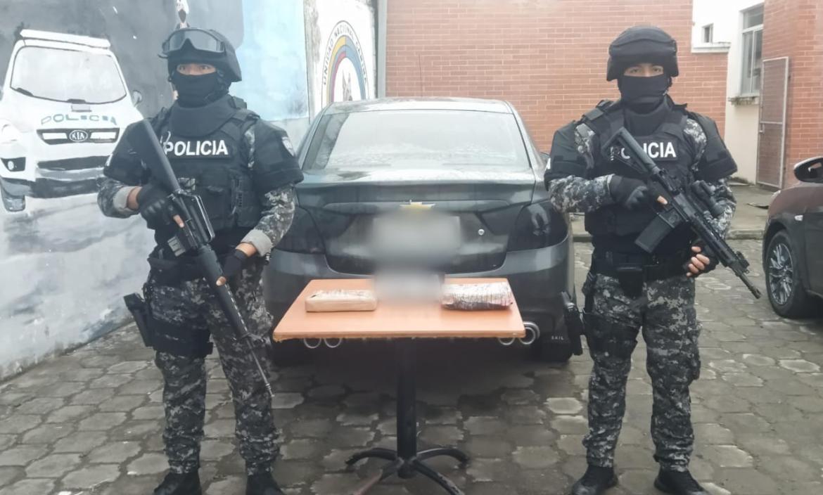 La Policía dio duro golpe contra el narcotráfico en Esmeraldas.