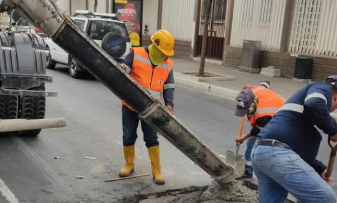 Personal se encuentra trabajando en la zona.