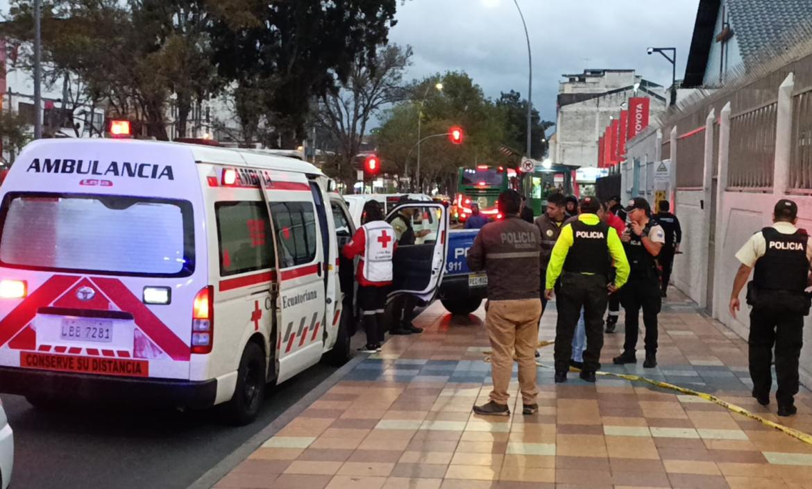 La ambulancia llegó al sito, pero el hombre ya había fallecido.