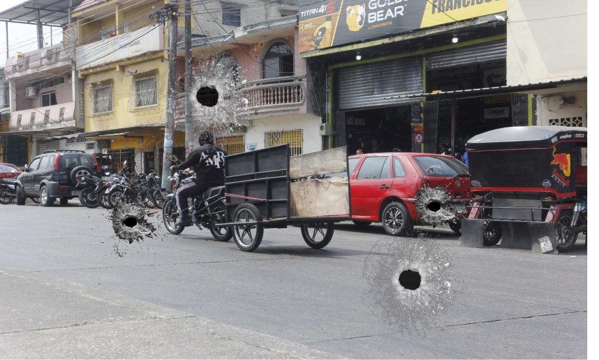 Padre e hija baleados en la cooperativa Juan Montalvo