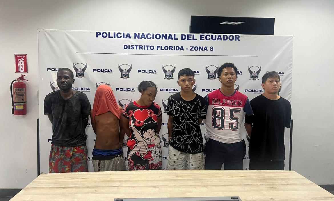 Seis personas fueron detenidas por la Policía Nacional.