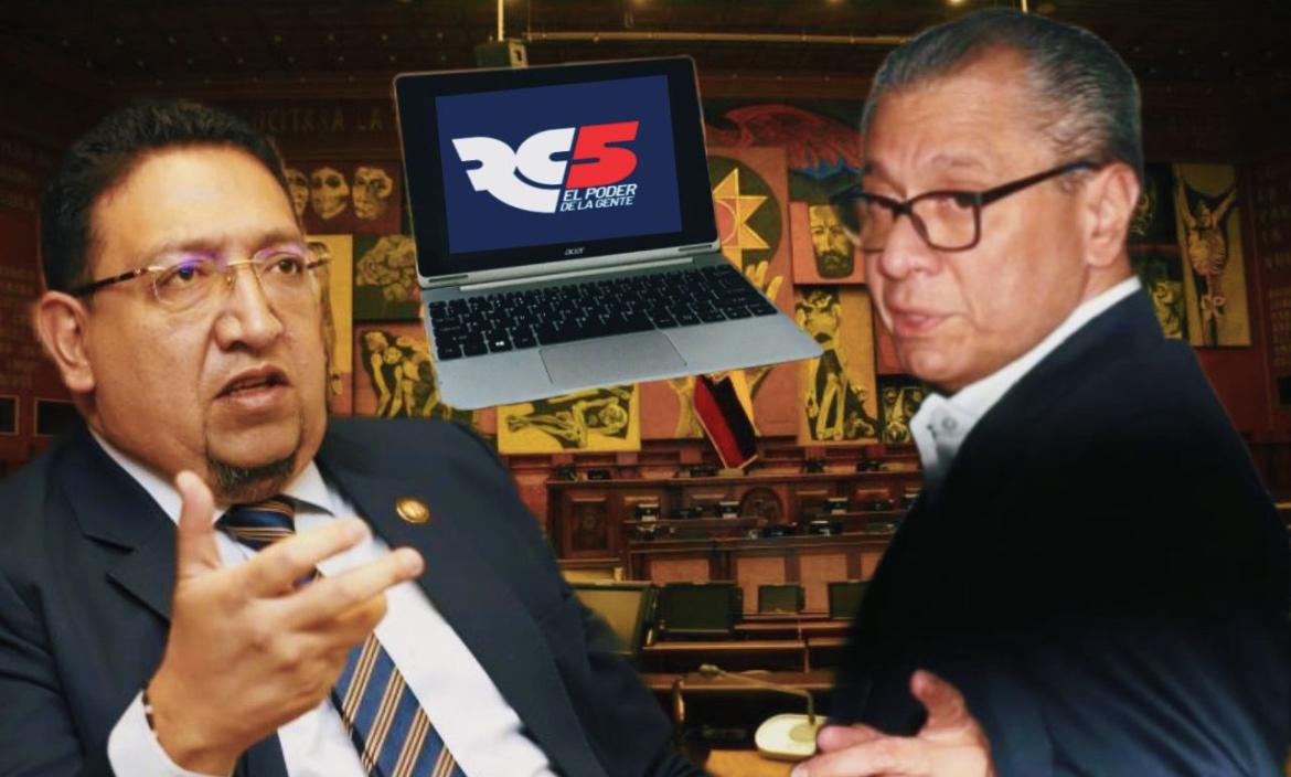 Jorge Glas y Virgilio Saquicela