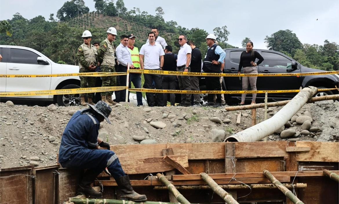 Los funcionarios pudieron ver cómo se encuentra la carretera.