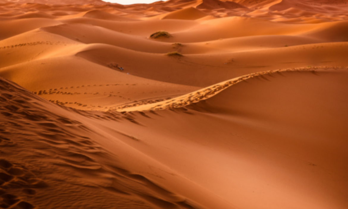 Durante este fin de semana se registraron lluvias en el desierto del Sahara.