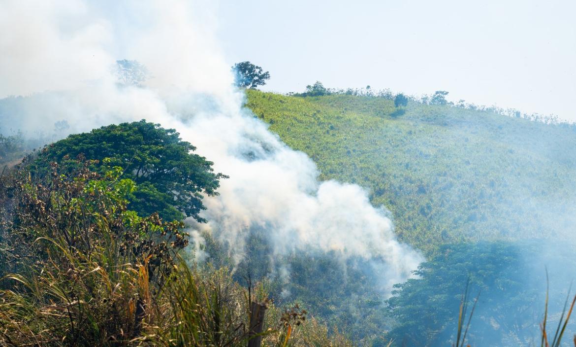 Incendios forestales se registraron en Esmeraldas.