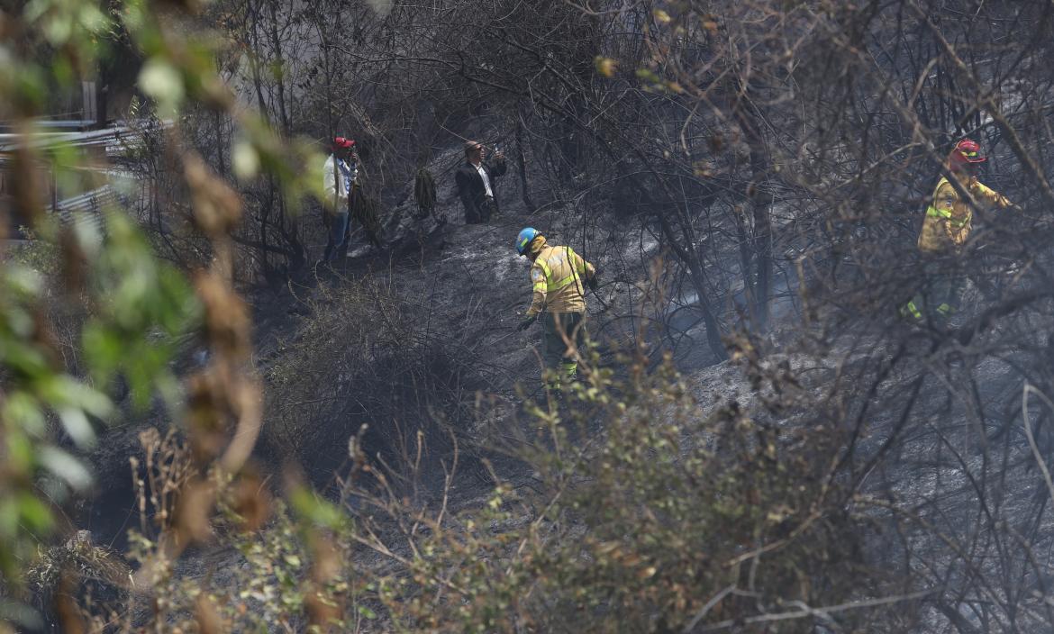 Incendio en El Panecillo