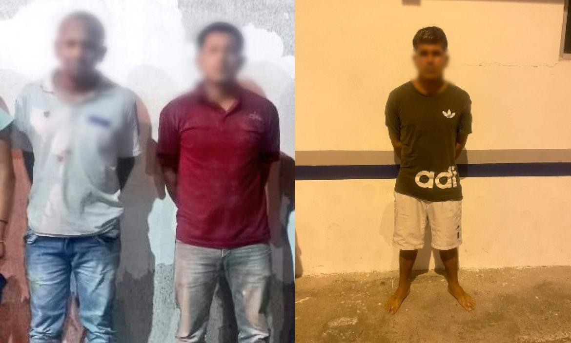 Sospechosos de extorsión detenidos en Guayaquil