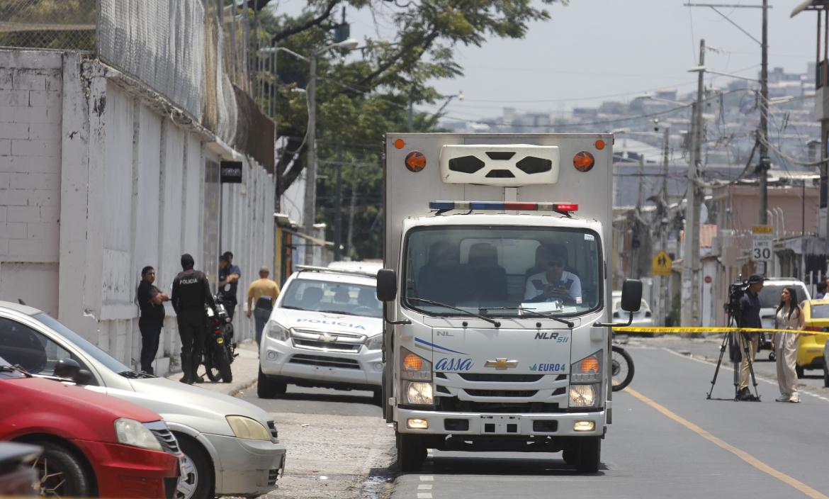 Medicina Legal llegó al lugar del crimen, en el norte de Guayaquil.