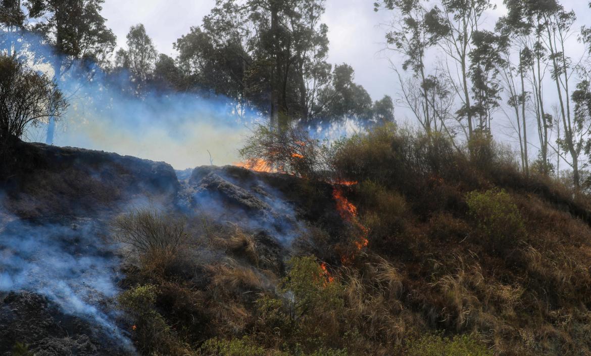 Los incendios en Quito, sin control.