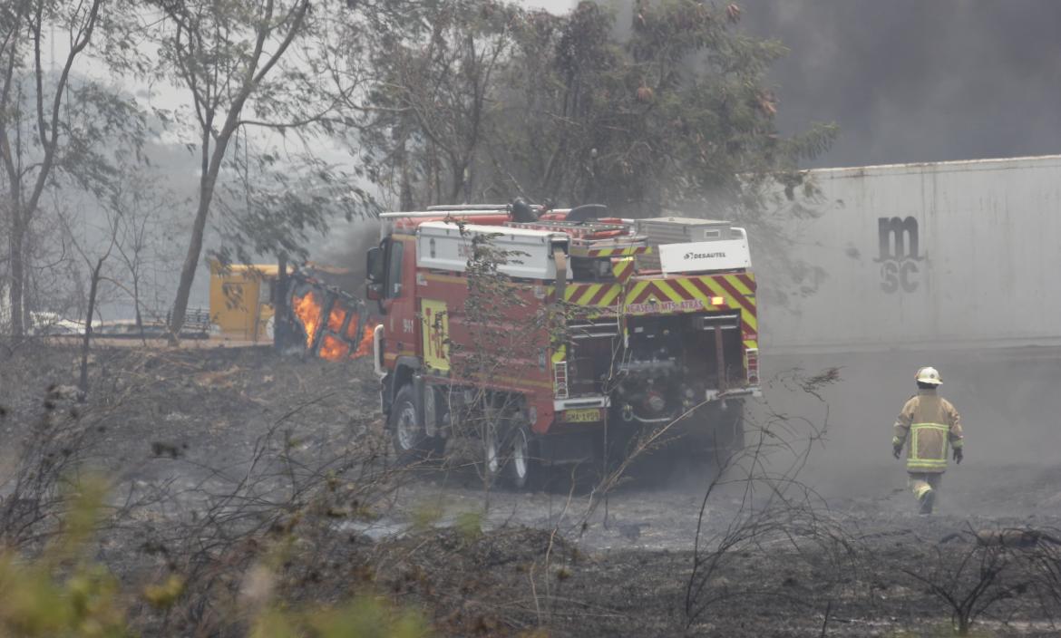 Se reporta un incendio forestal en el sector de Parque Samanes este 26 de septiembre.