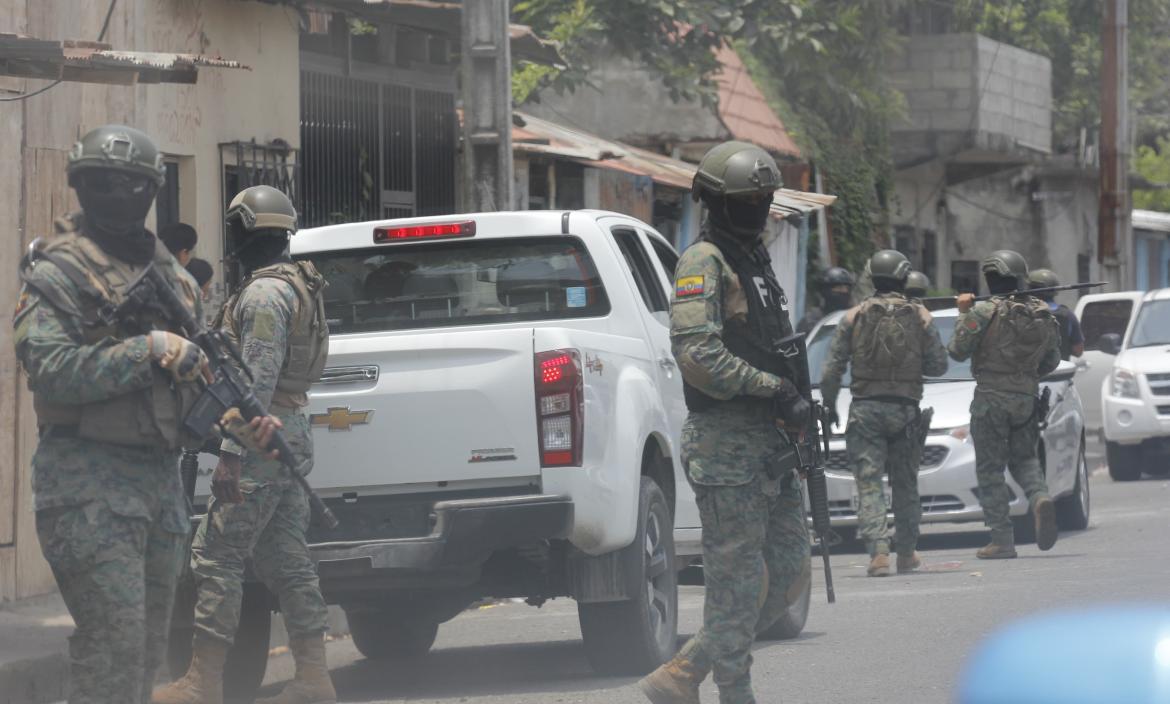 Operativo realizado en Durán.