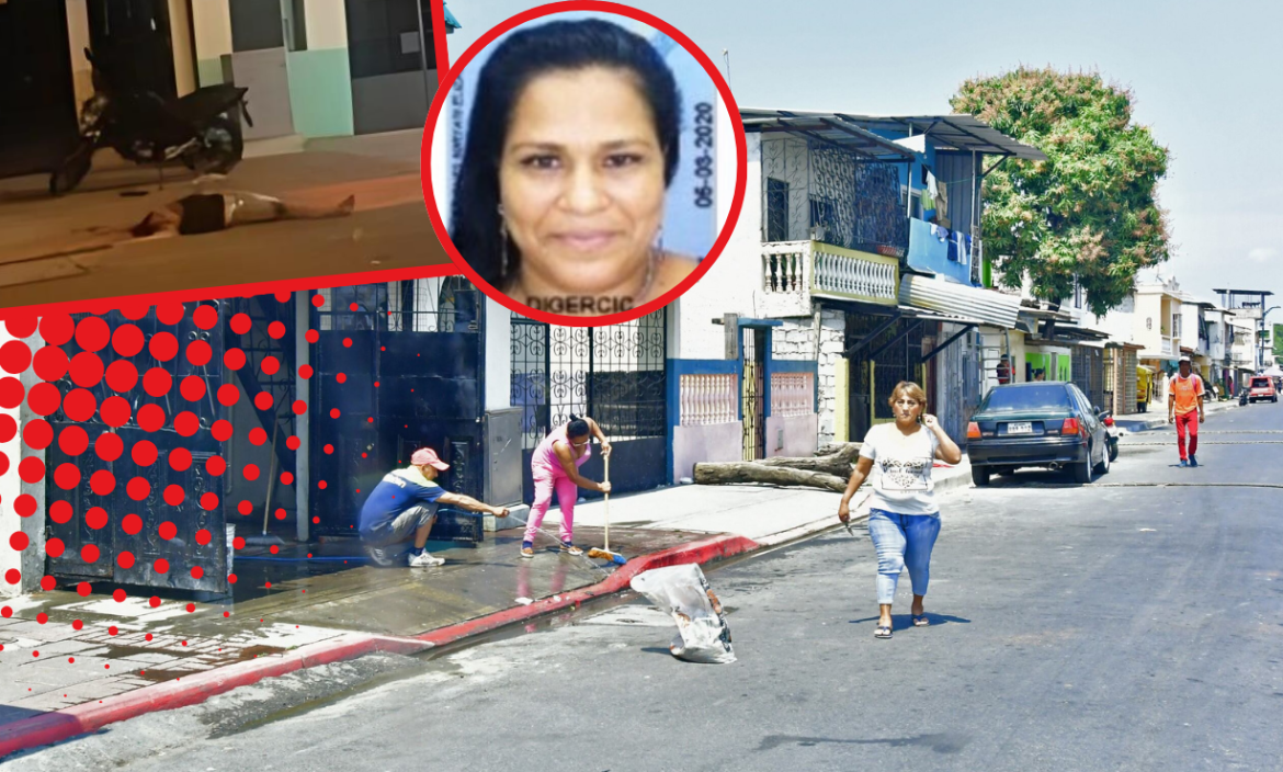 mujer asesinada suburbio collage