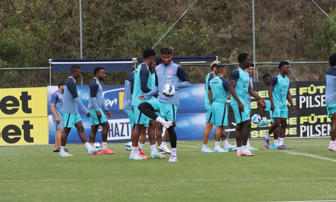 La Tricolor en su entrenamiento de este 8 de octubre.