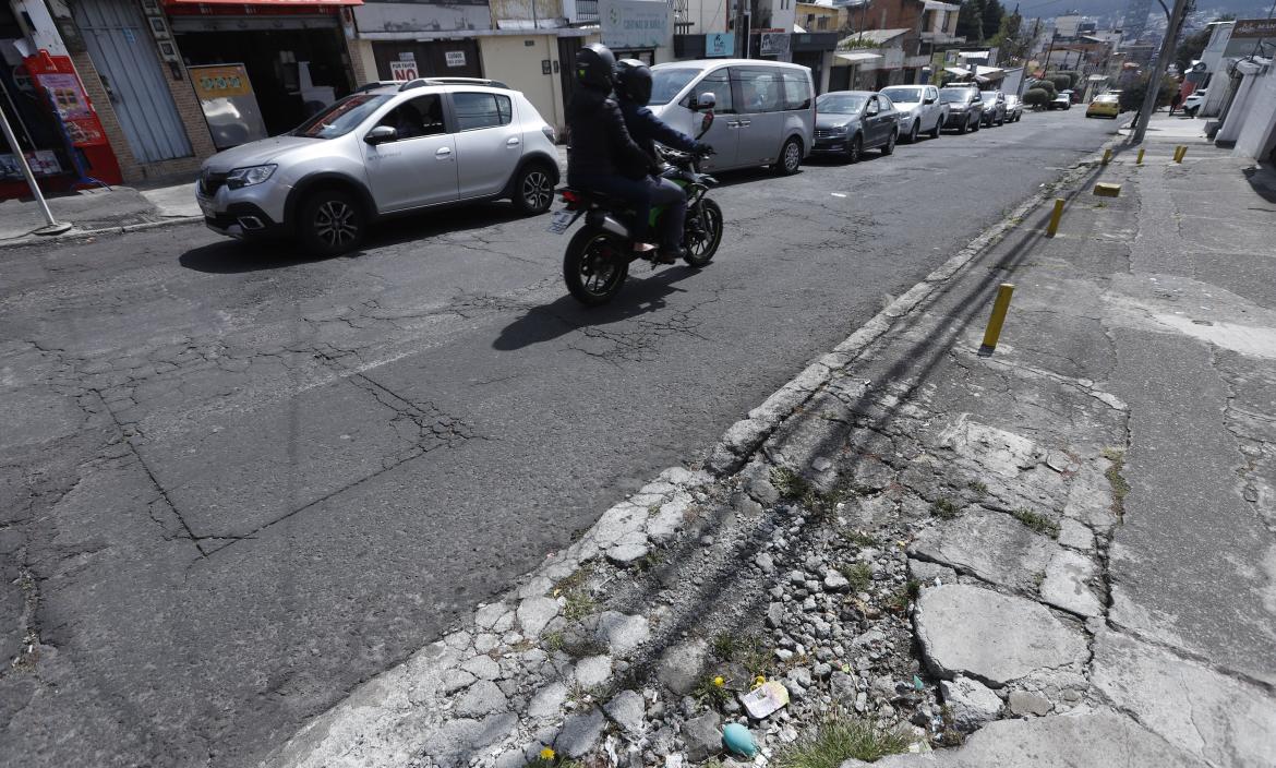 Calle Mañosca en mal estado