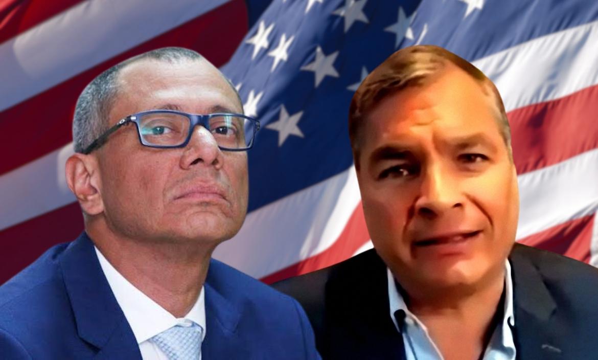 Rafael Correa y Jorge Glas, Estados Unidos