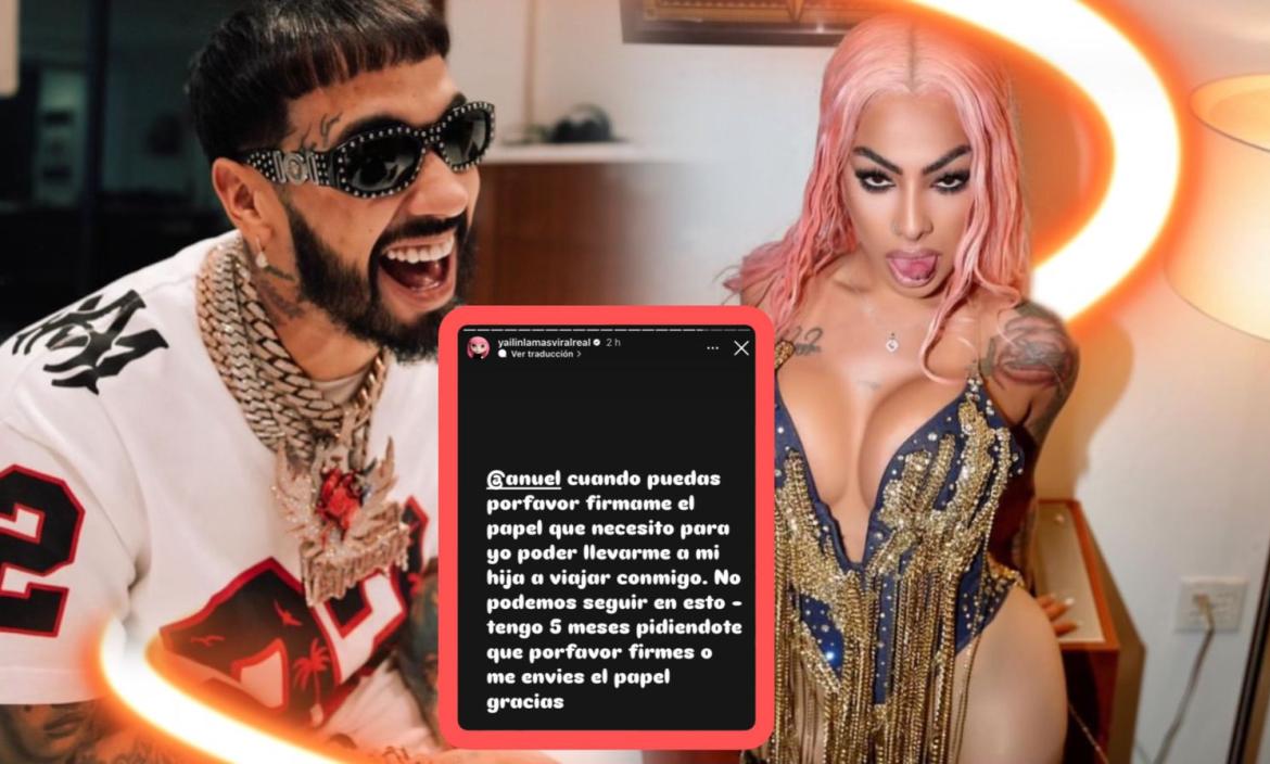 Yailin La Más Viral expone públicamente a Anuel AA por disputa legal por su hija