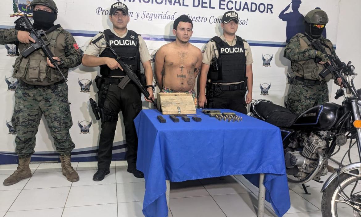 Integrante de los Chone Killers capturado en Durán