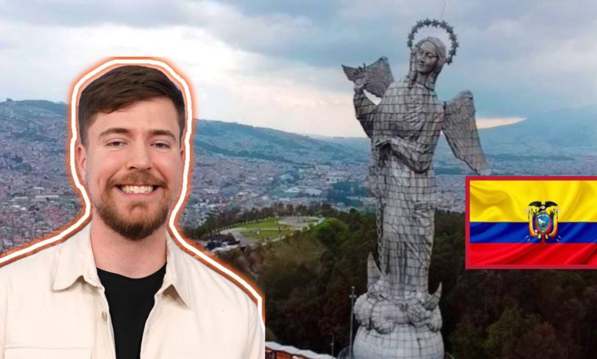 Mr. Beast fue captado en fotografías durante su visita a Ecuador.