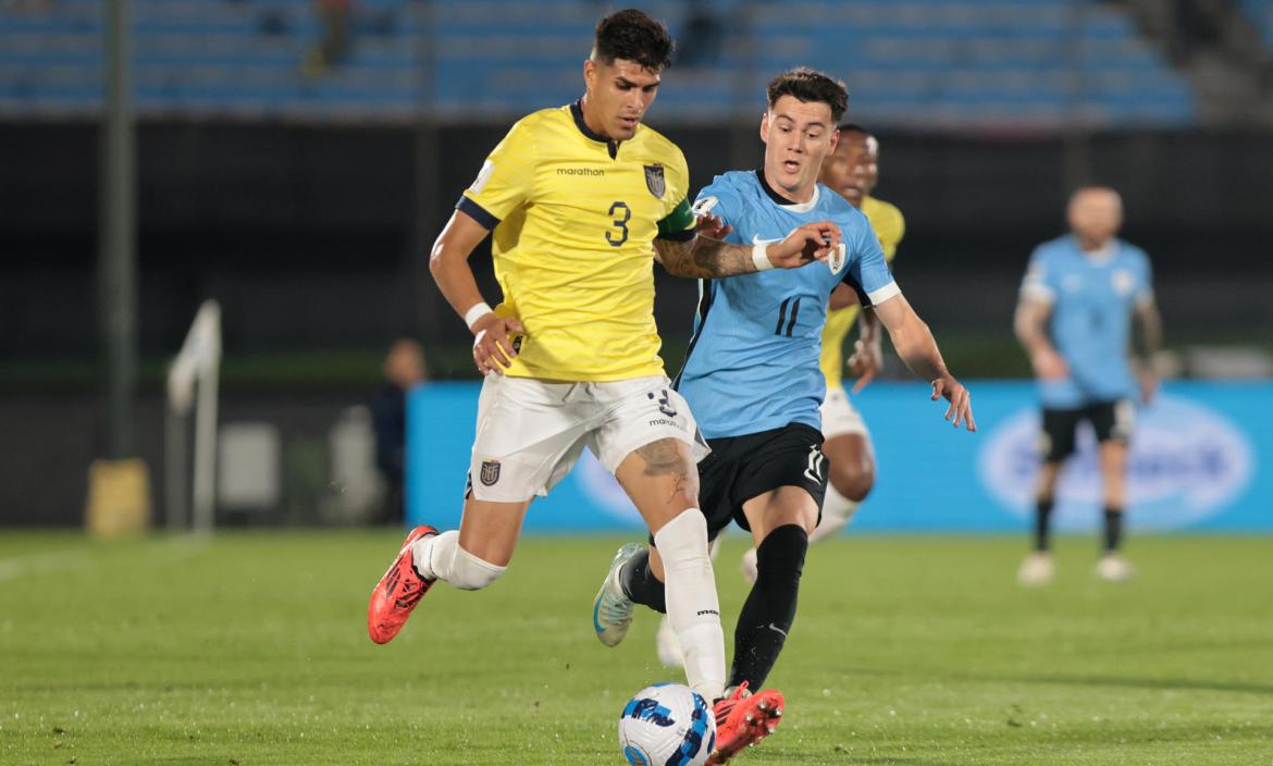 El ecuatoriano Piero Hincapié, capitán ante Uruguay.