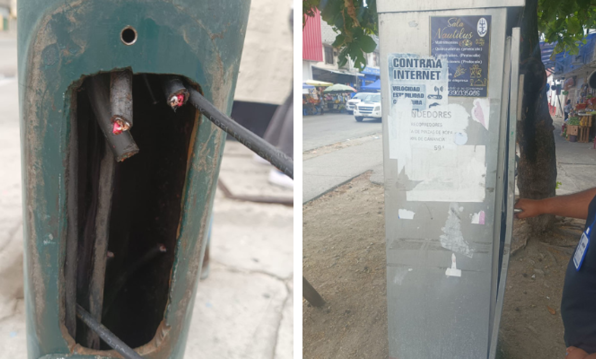 Las imágenes de la vandalización fue reportada en la cuenta de X de Aquiles Álvarez.