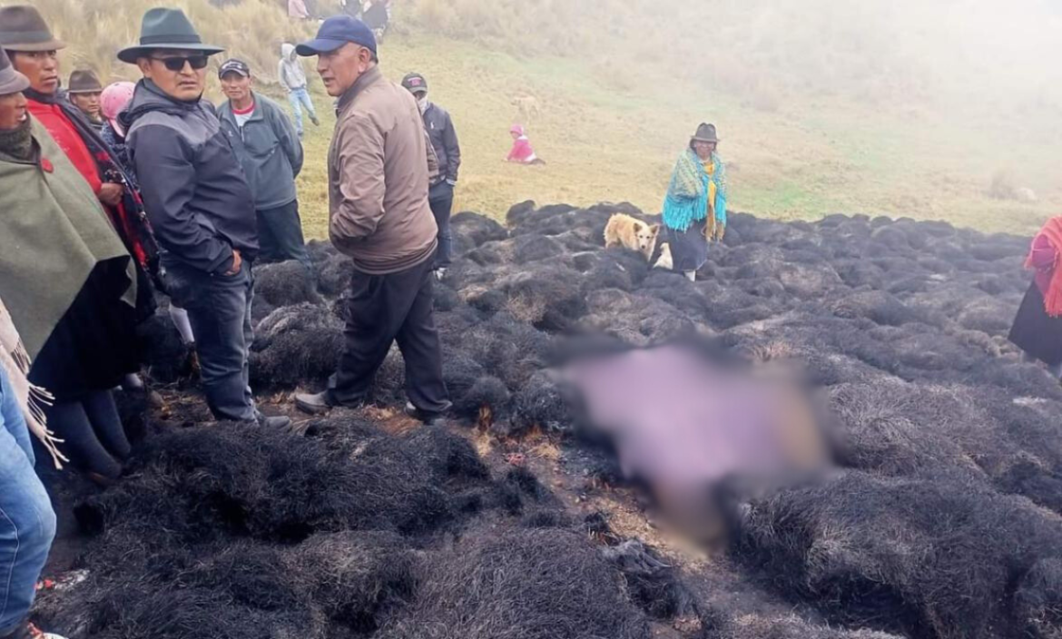 Un adulto mayor murió en Apahua, Cotopaxi.