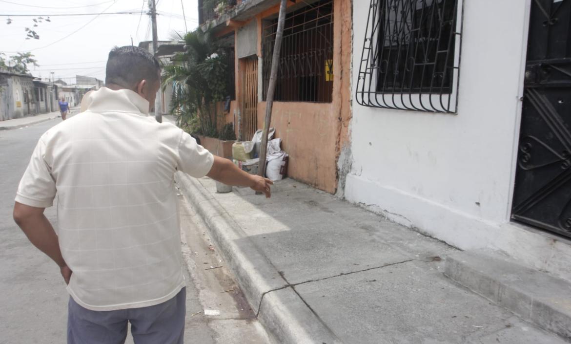 El sitio del ataque armado, en Bastión Popular, noroeste de Guayaquil.