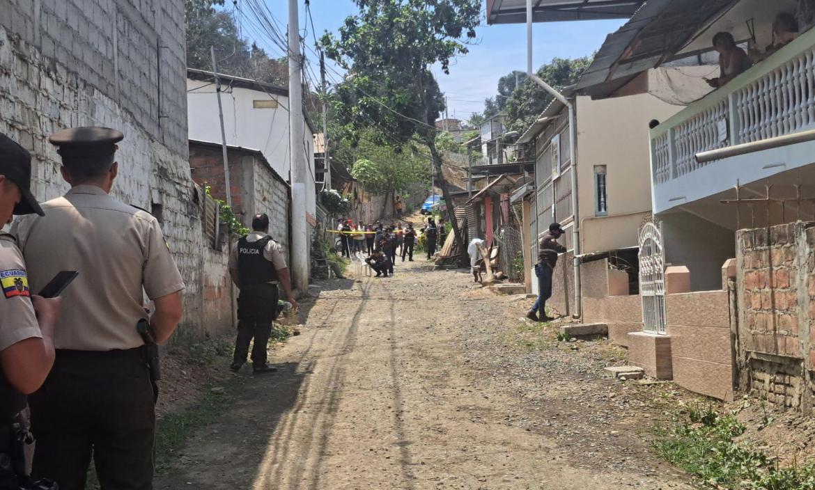 Agentes de la Policía llegaron al lugar.