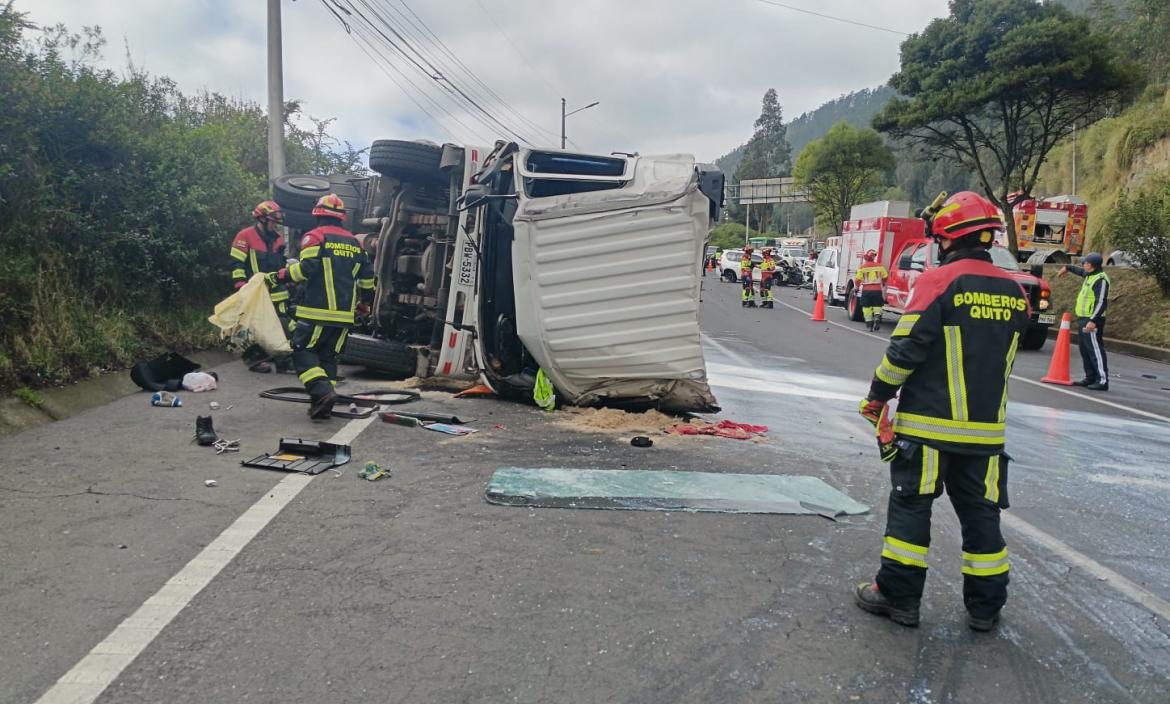 Accidente de tránsito en la avenida Simón Bolívar